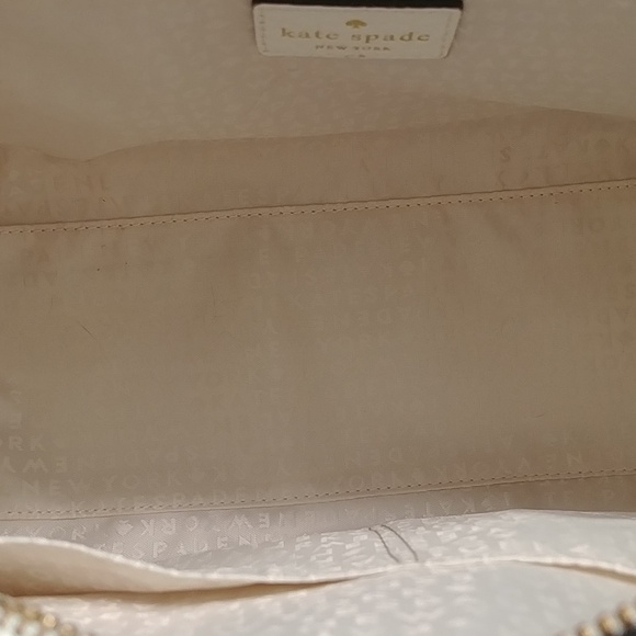 Kate Spade White and Green Satchel - Picture 6 of 12
